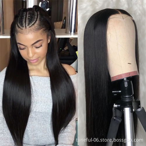 Real Virgin Brazilian Human Hair Lace Front Wig Straight Lace Front Wigs Human Hair Lace Front Human Hair Wigs For Black Women